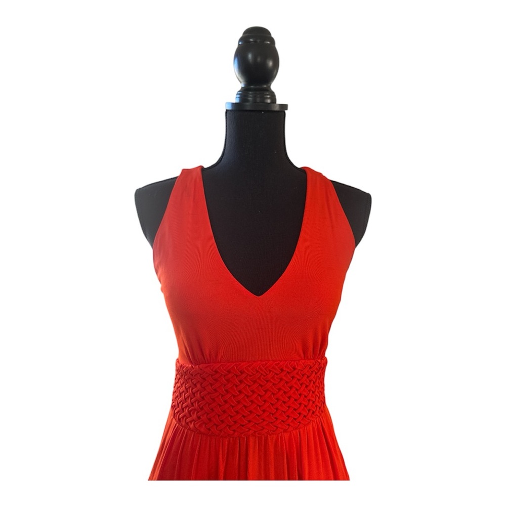 Maeve Anthropologie Orange Maxi Dress Open Back Sleeveless Size 2 - Picture 3 of 8